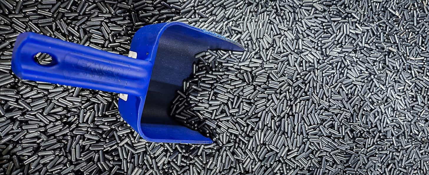 a scoop of extruded gun powder