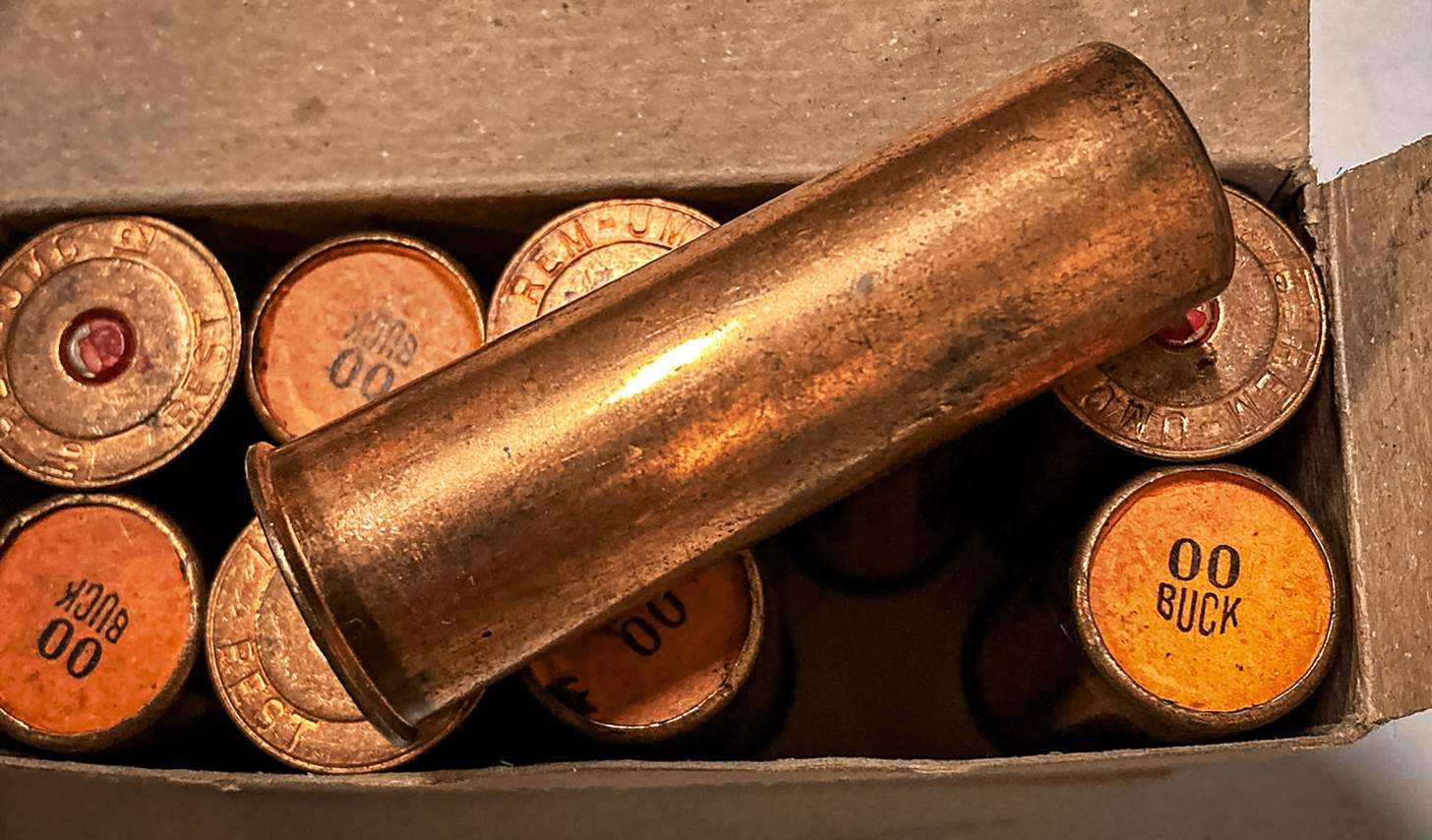 vintage All Brass 00 Buck shotshells