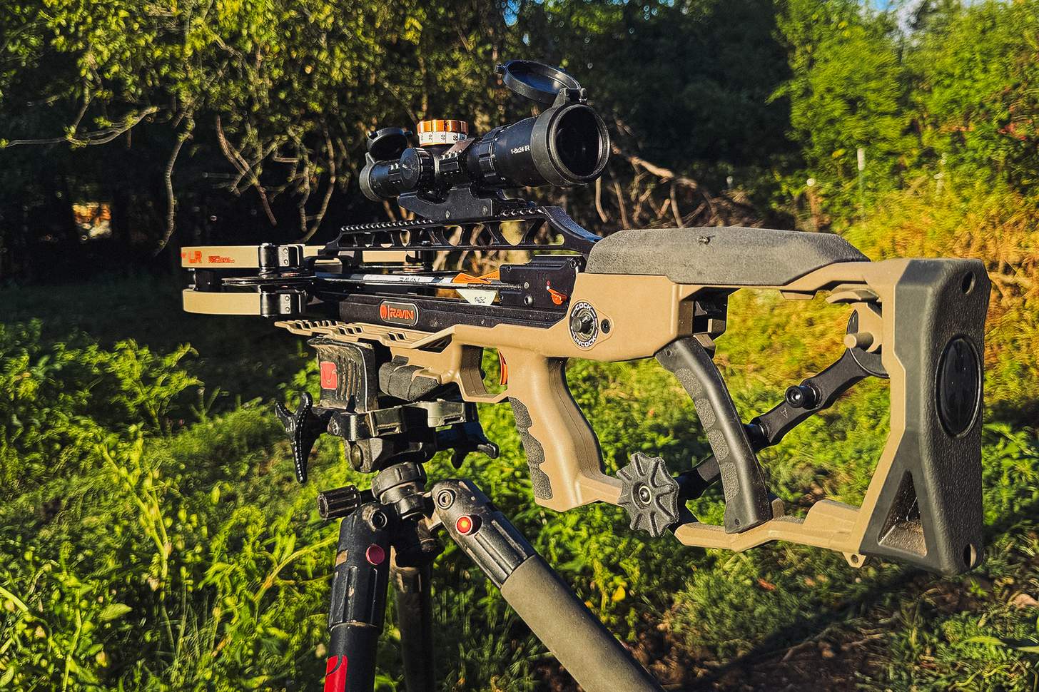 Ravin LR Crossbow on a tripod