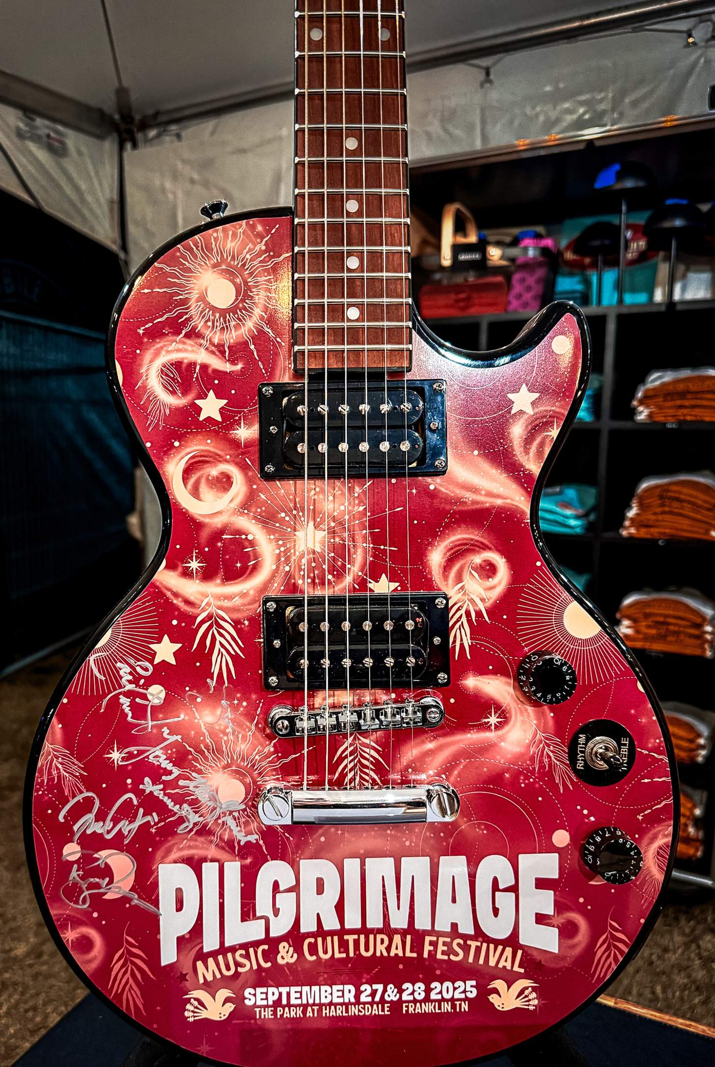Pilgrimage Festival 2025 auctioned gibson guitar
