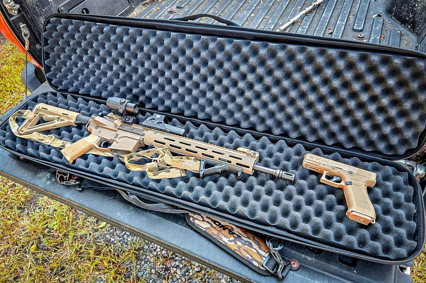 Plano Diverge rifle case with AR and pistol