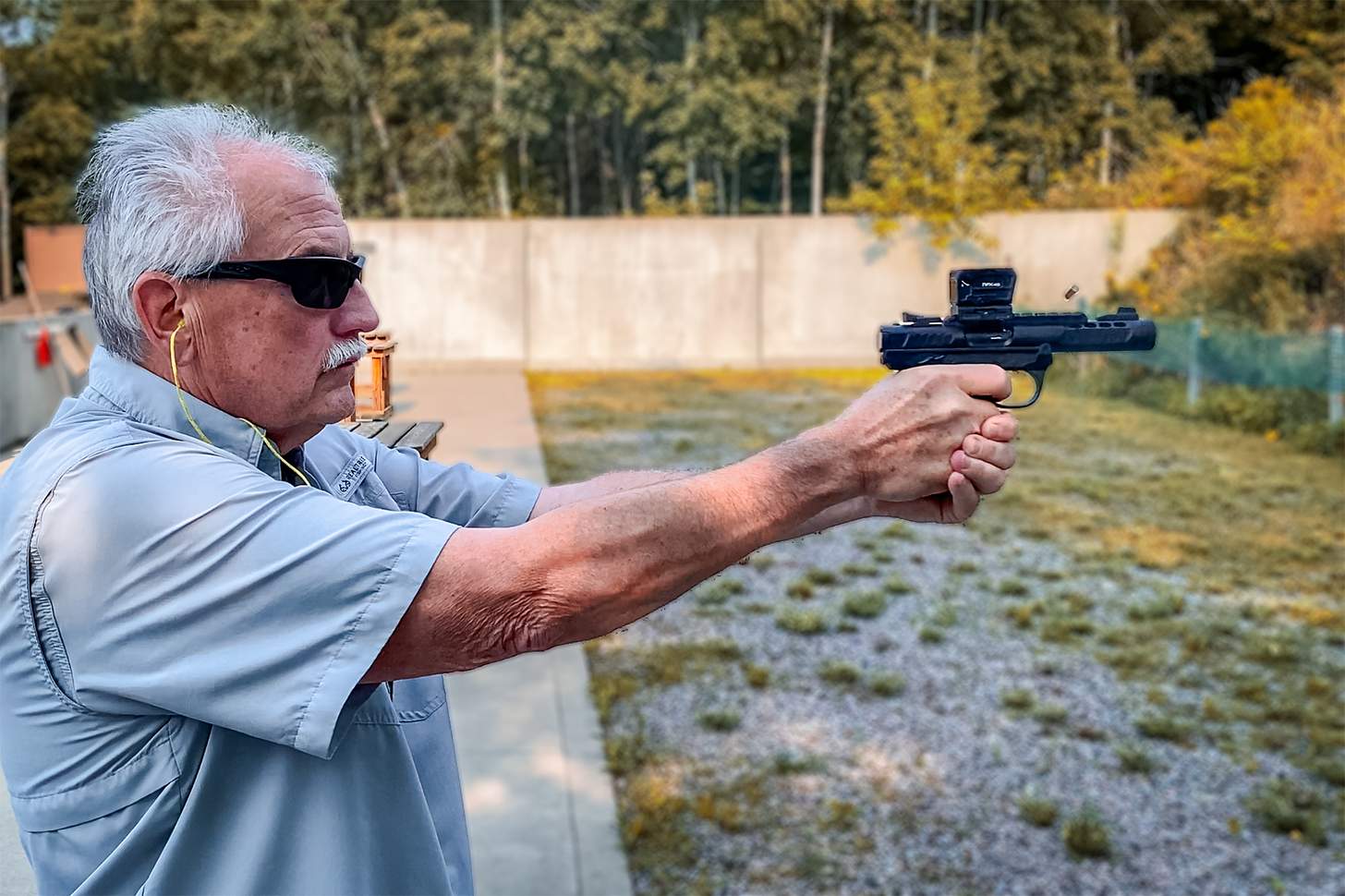 the author at the range