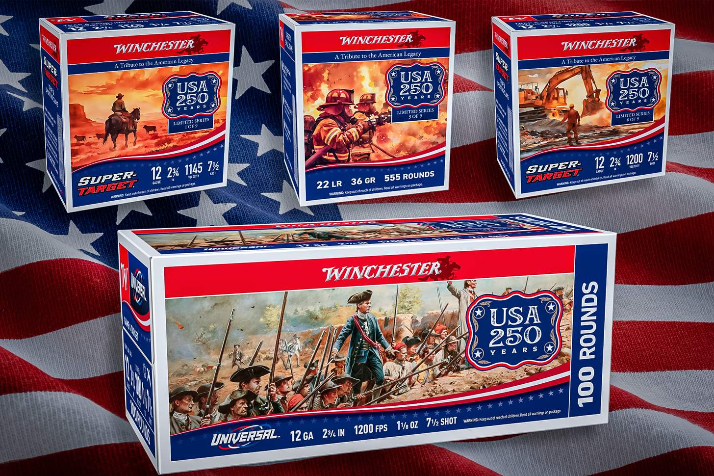 Winchester Releases USA 250th Anniversary Ammunition Series
