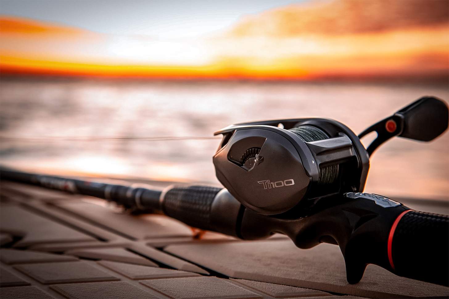 a trika Ti100 reel on a trika rod