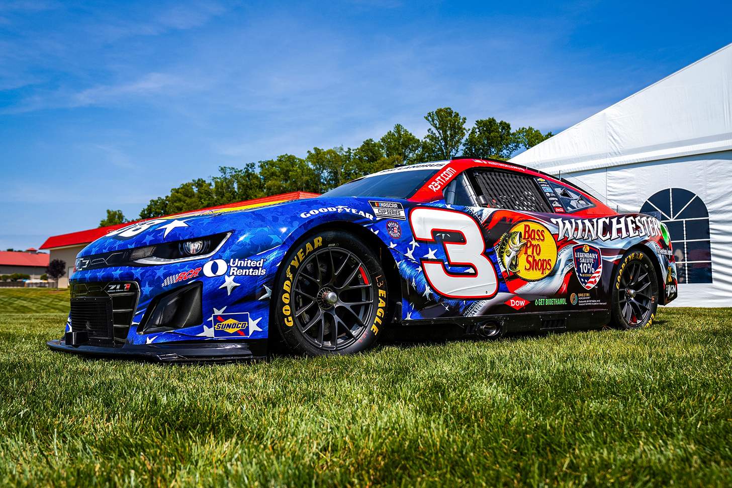 Winchester No. 3 NASCAR race car