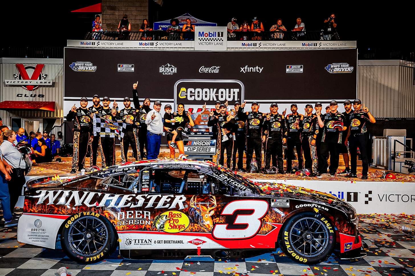 Winchester No. 3 NASCAR race car