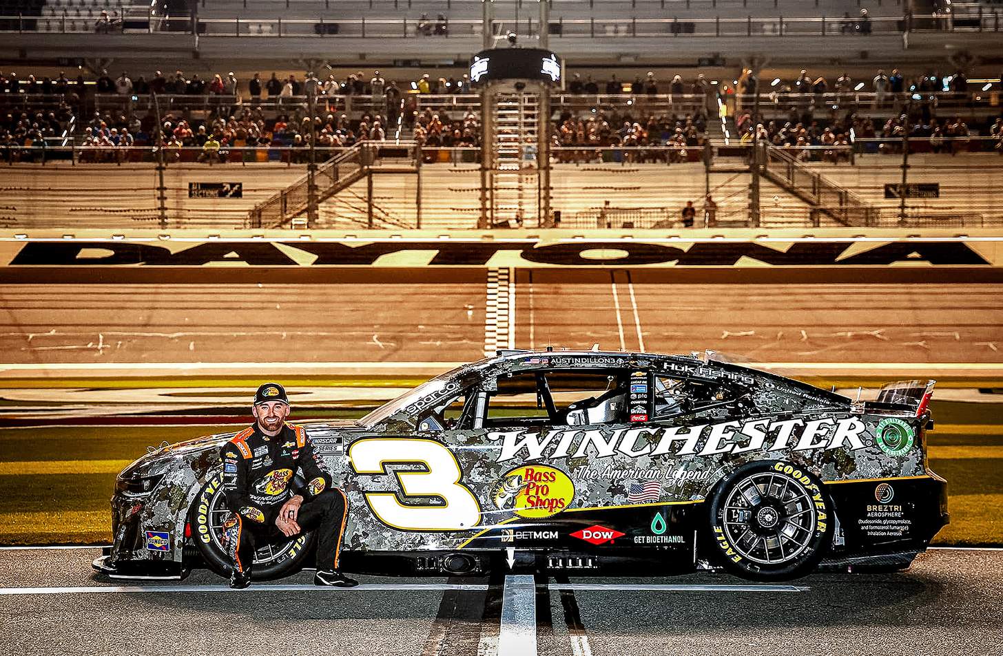AustinDillon and the Daytona Winchester Camo Car