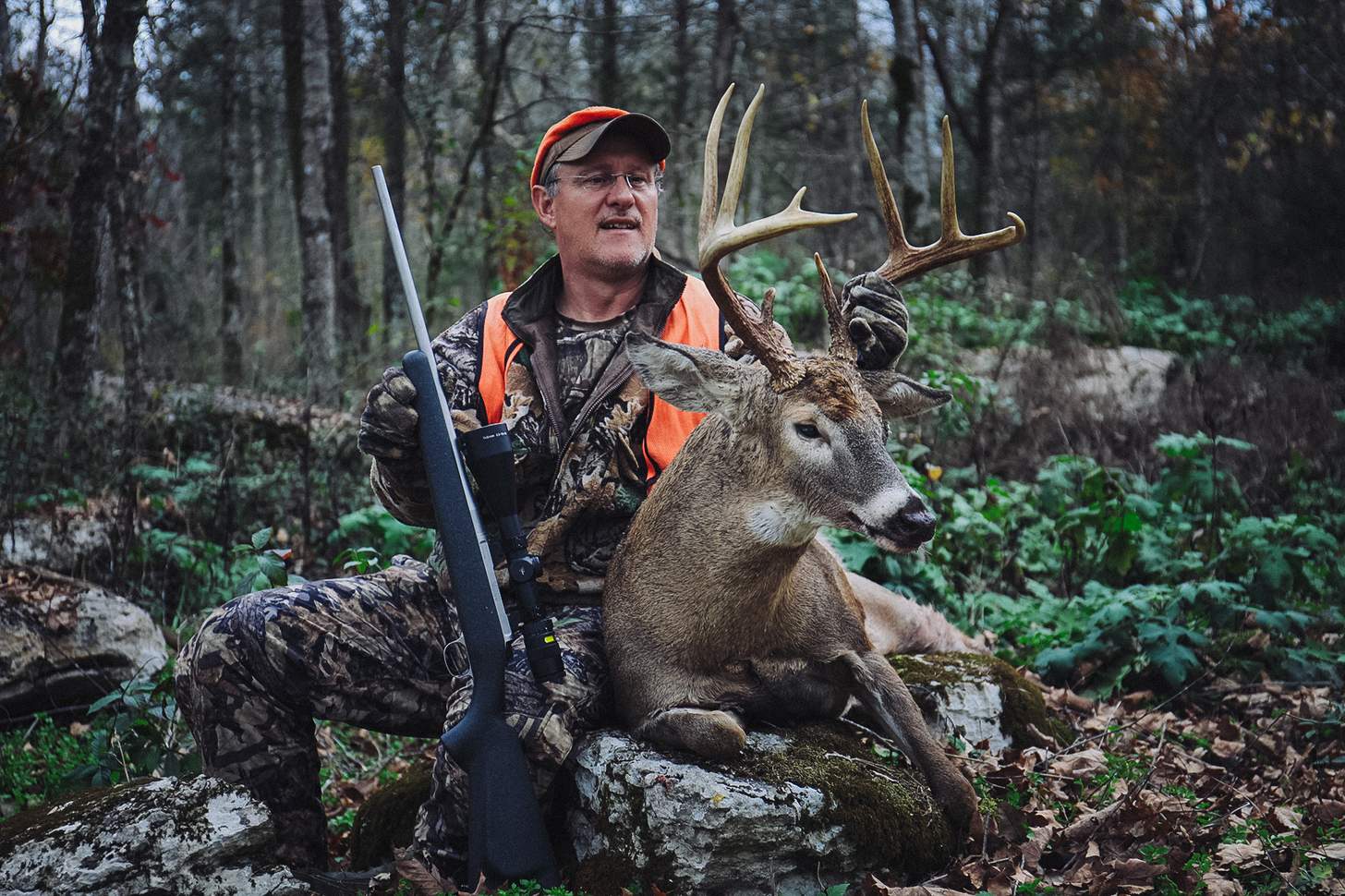 Barnes Harvest hunting ammunition - hunter with a nice buck