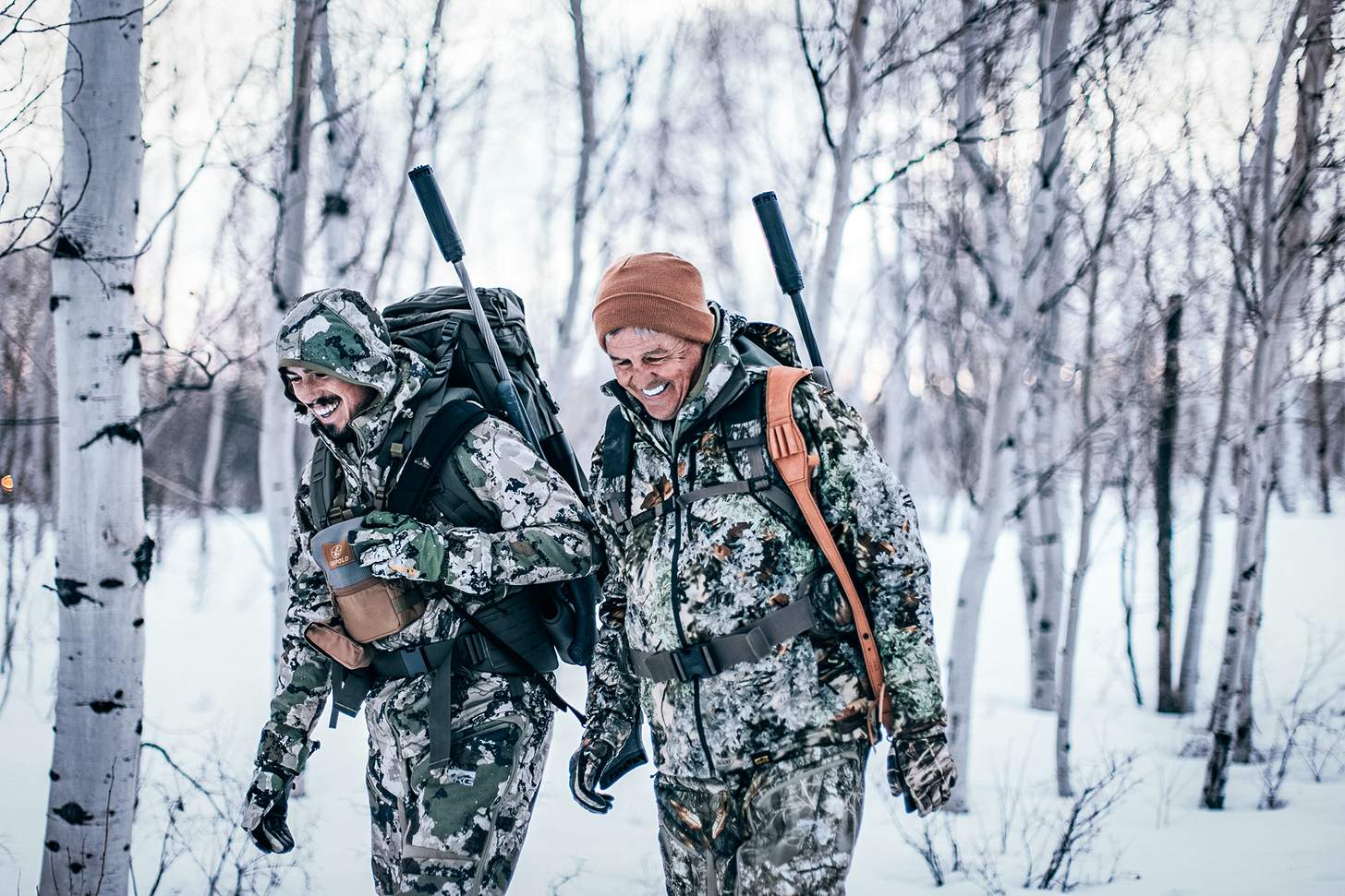 two hunters with ruger dead air silencers on their rifles
