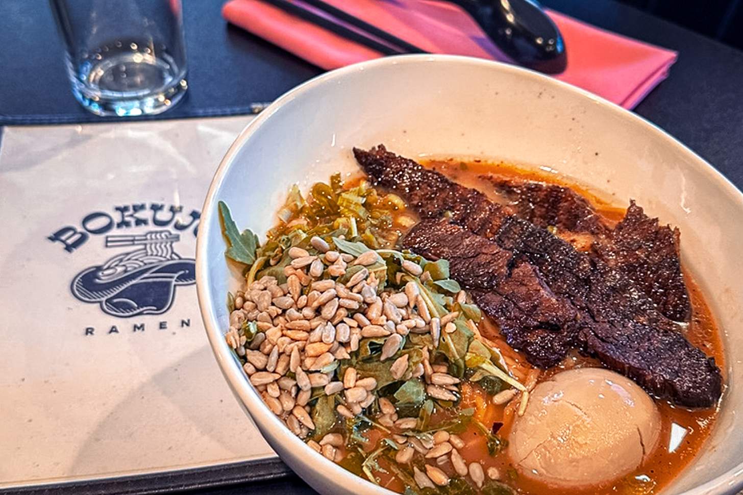 Food from Bokujo Ramen