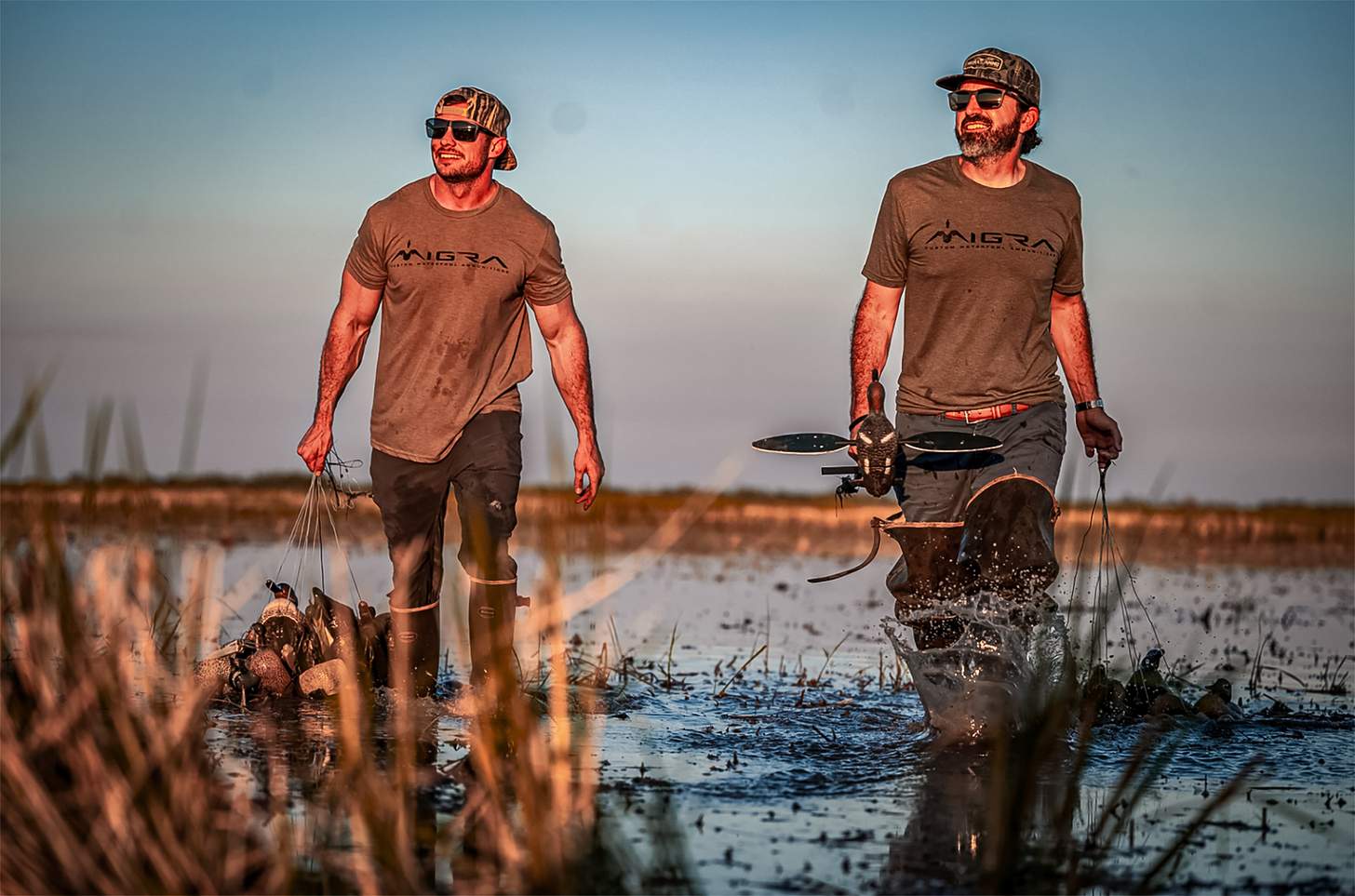 Drew McIntosh of Migra Ammunition and a hunting buddy