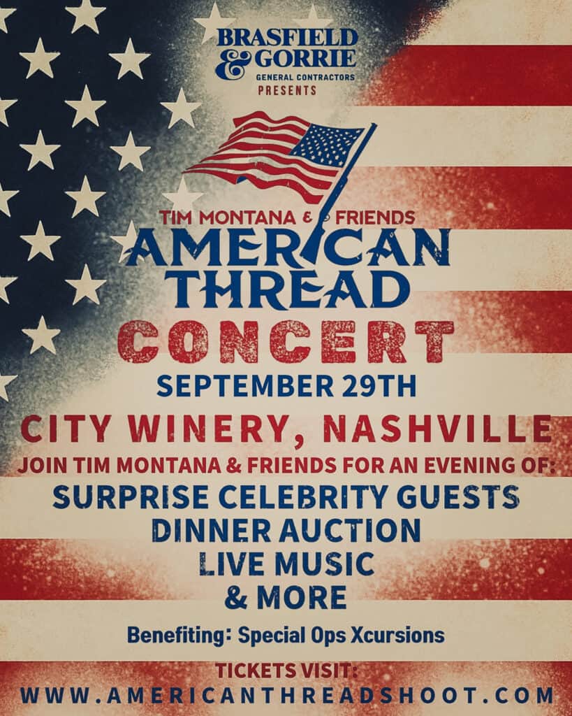 Tim Montana & Friends American Thread Concert 2025 poster