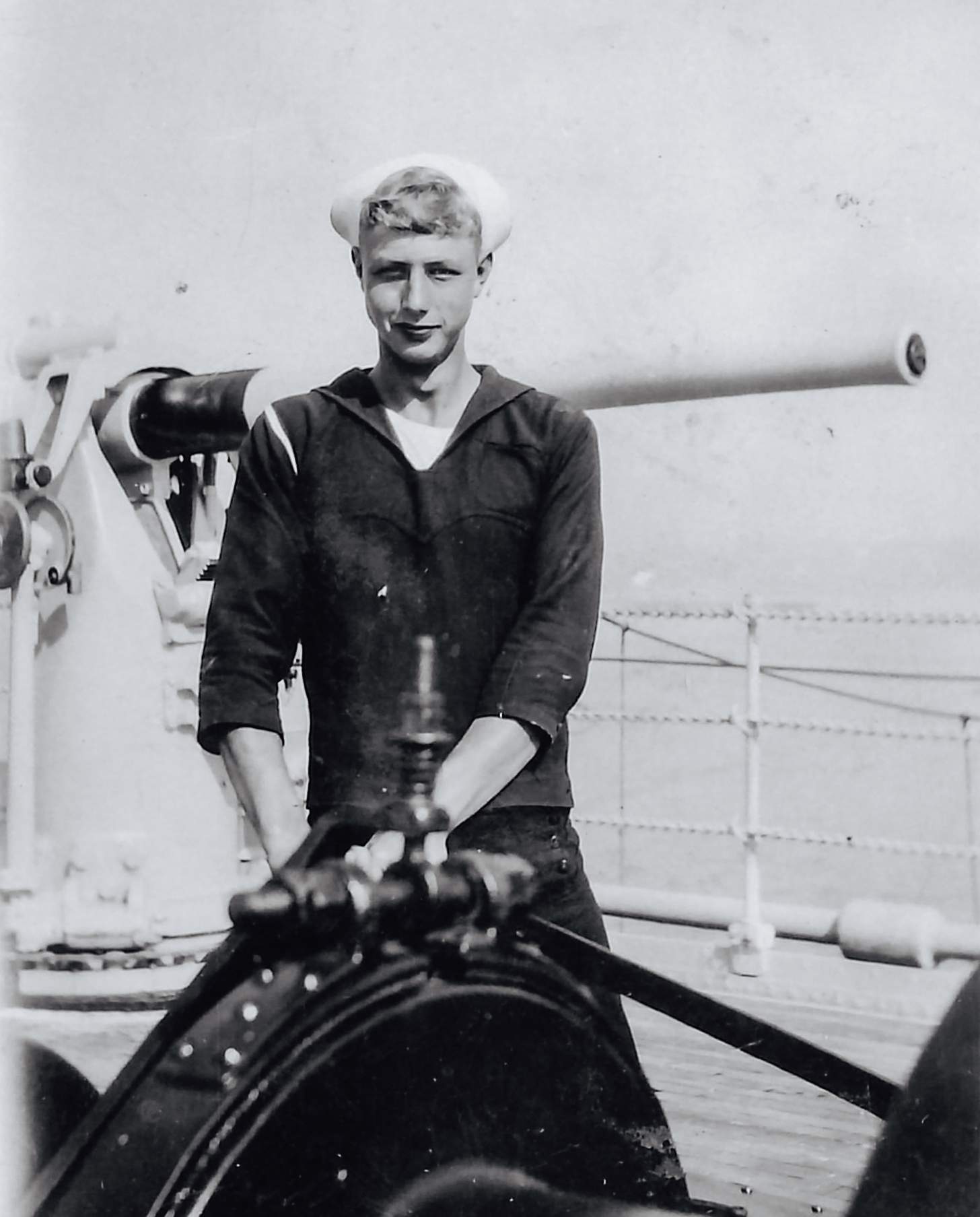 Al Buck on the USS Holland