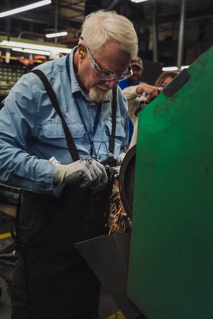 buck knives factory floor