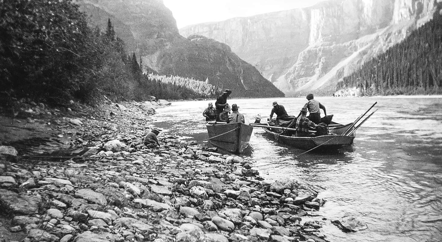 Nahanni River canoes