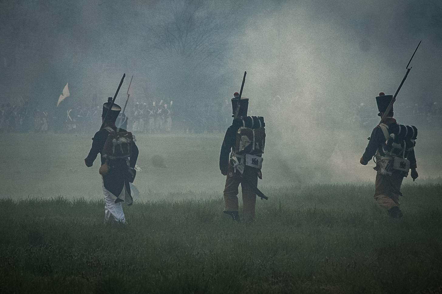 Napoleonic battle reenactment