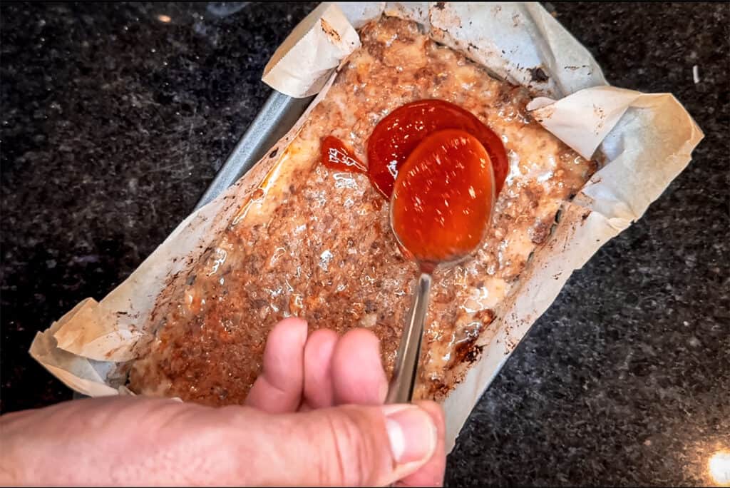 spreading on the glaze