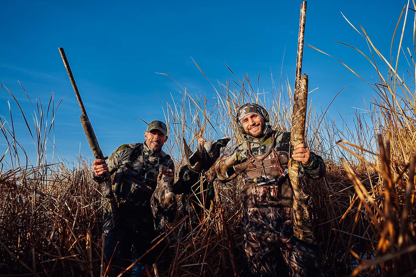 Chad Mendes in the duck blind