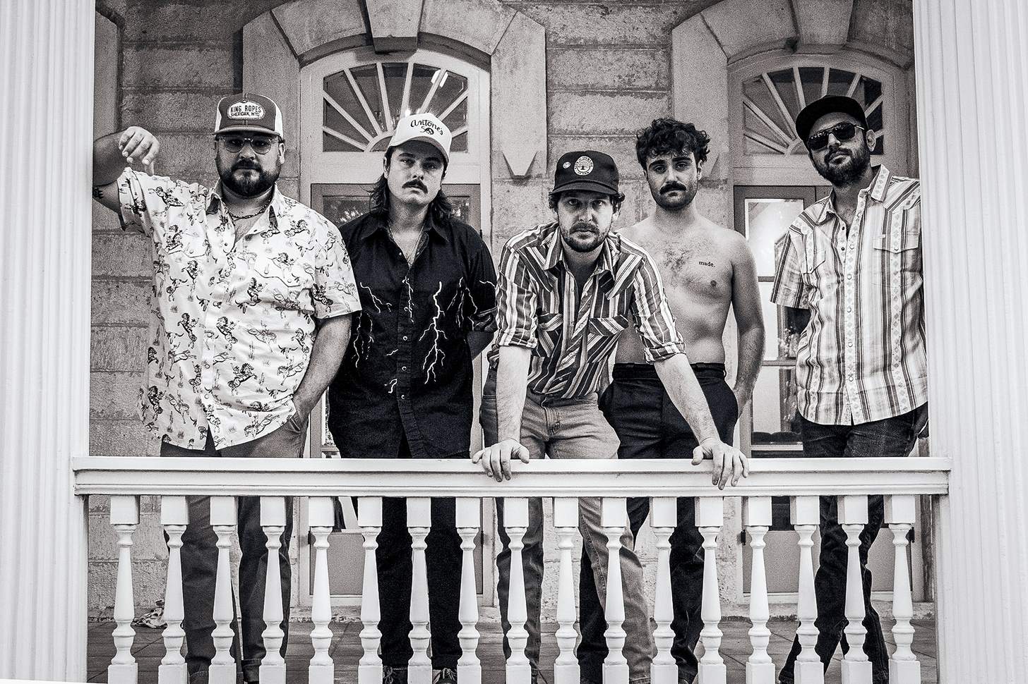 the droptines on a railing