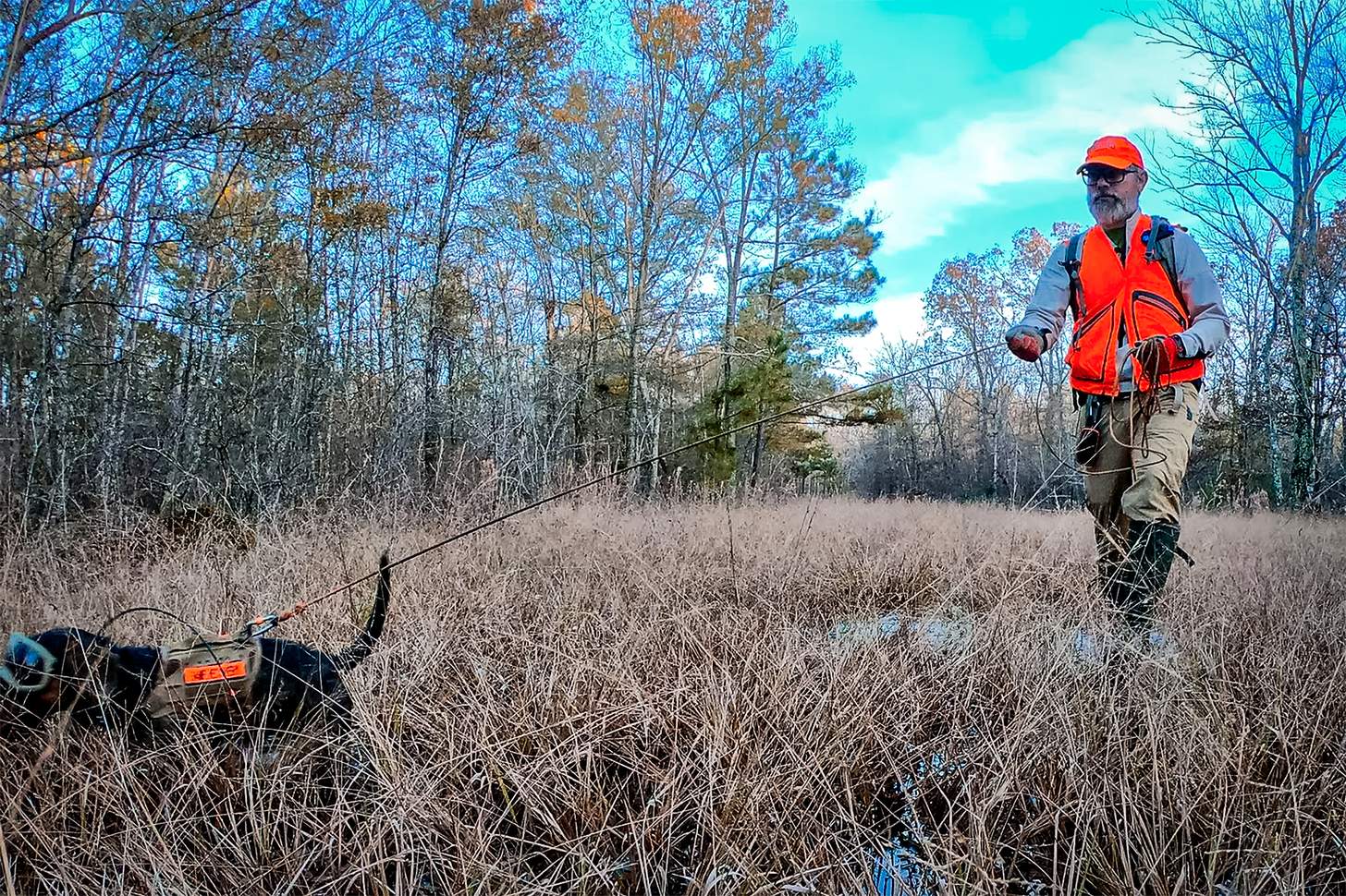 Damon Bungard and his dog, Jaeger