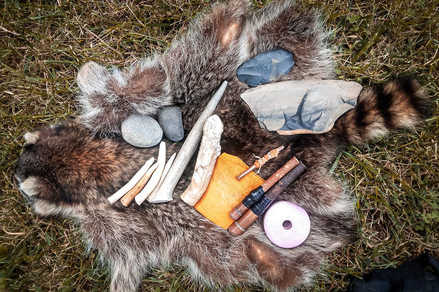 primitive knapping tools for creating flint blades