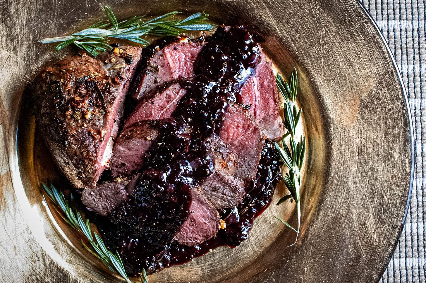 Holiday Venison Roast with Red Wine Reduction: Recipe + Vid