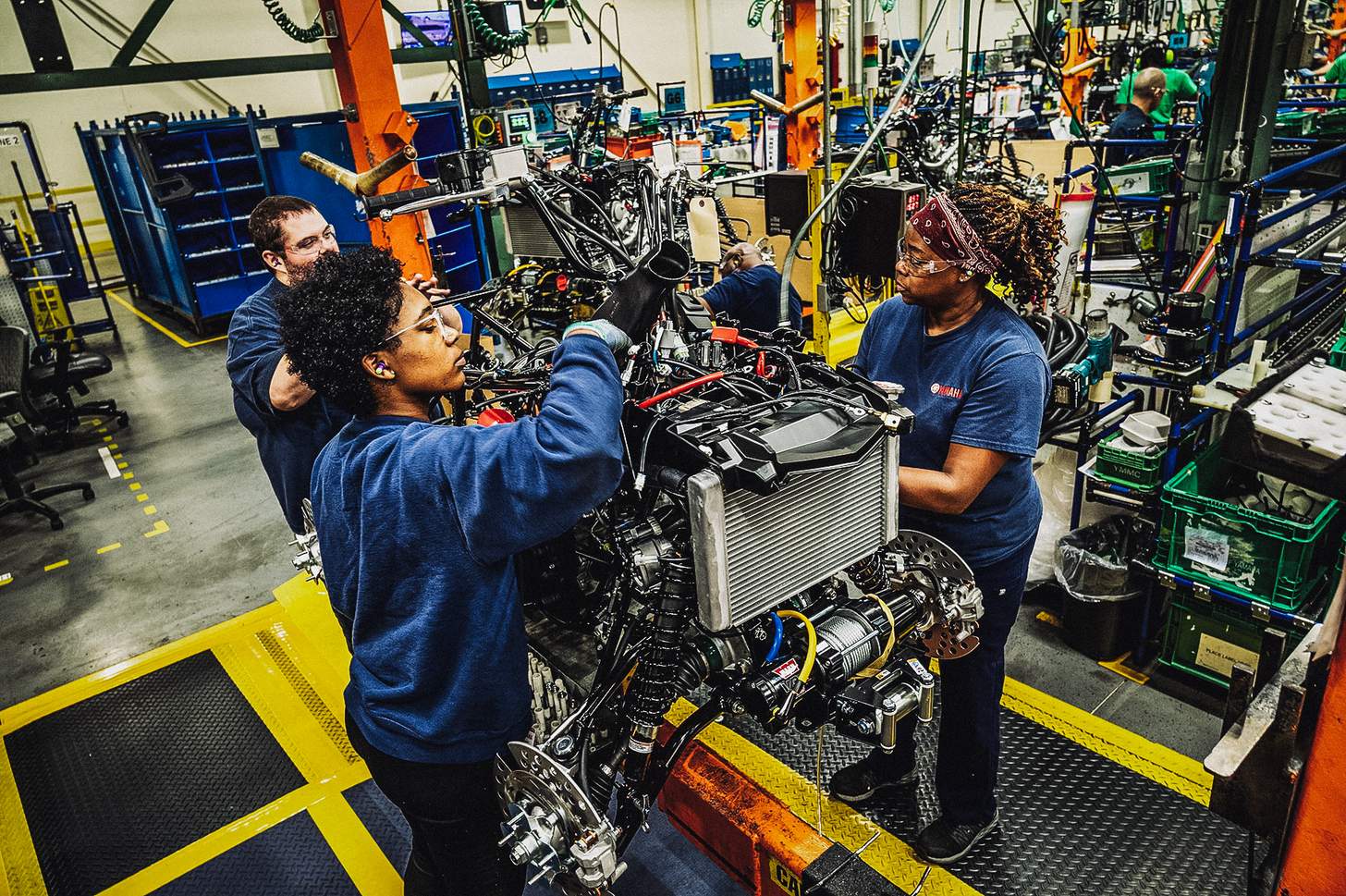 Yamaha assembly line