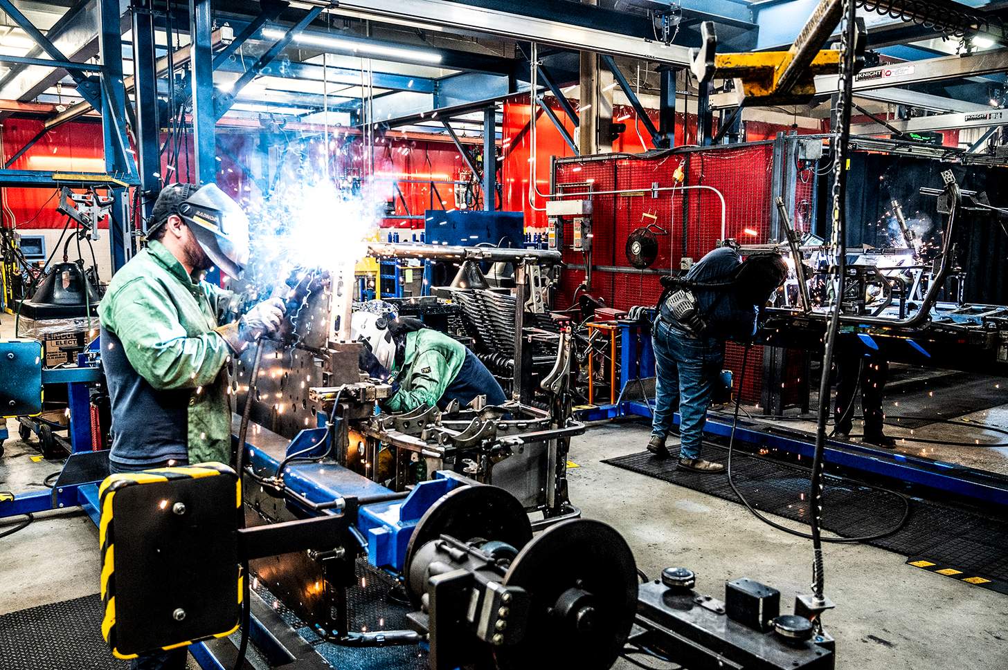 Yamaha assembly line welding