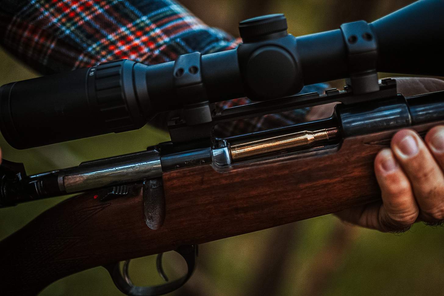 action open on a bolt action rifle