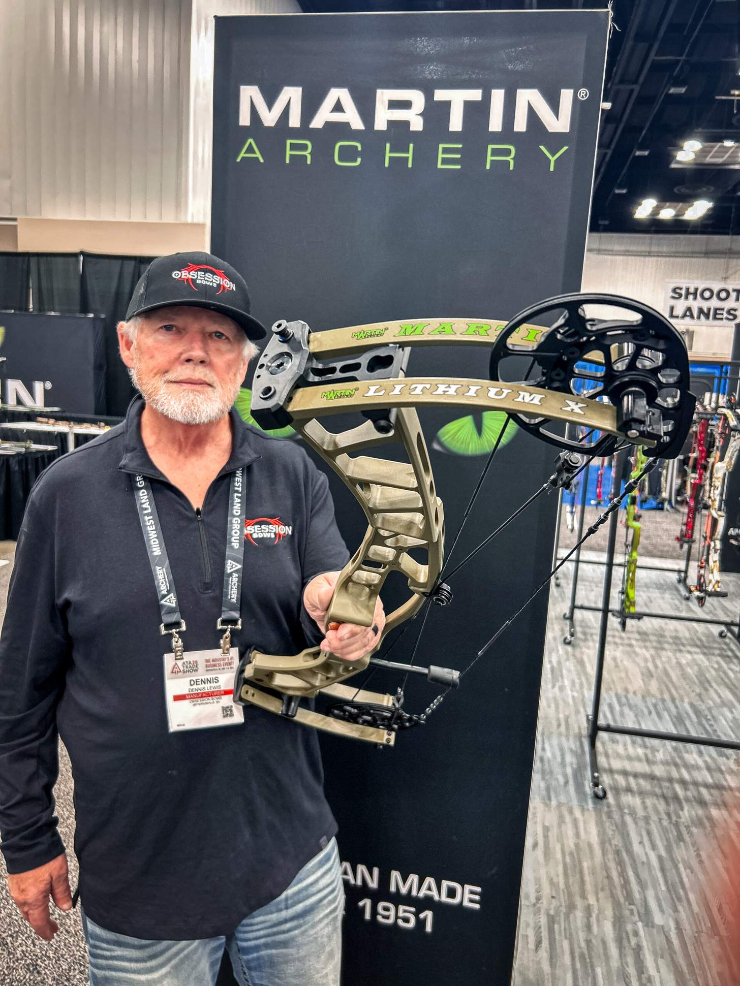 Martin Lithium X compound bow at ATA Show 2026