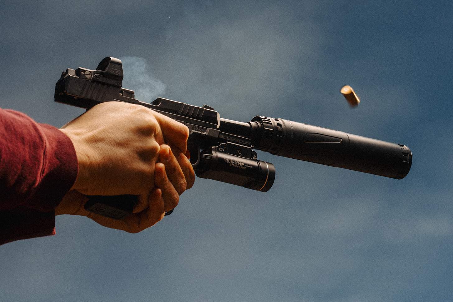 Dead Air RXD910Ti being fired