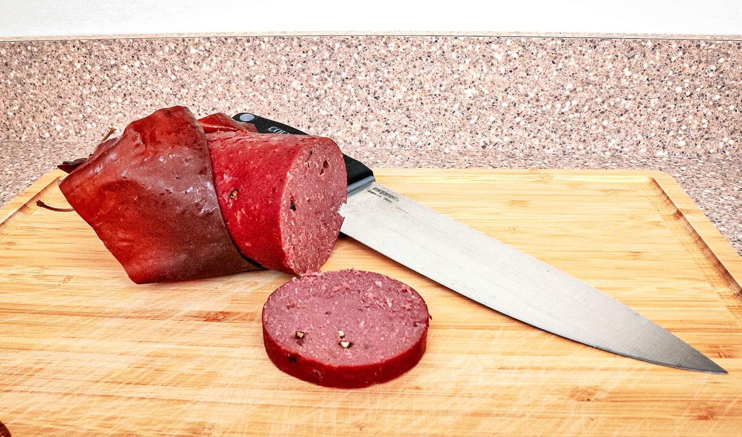 sliced summer sausage