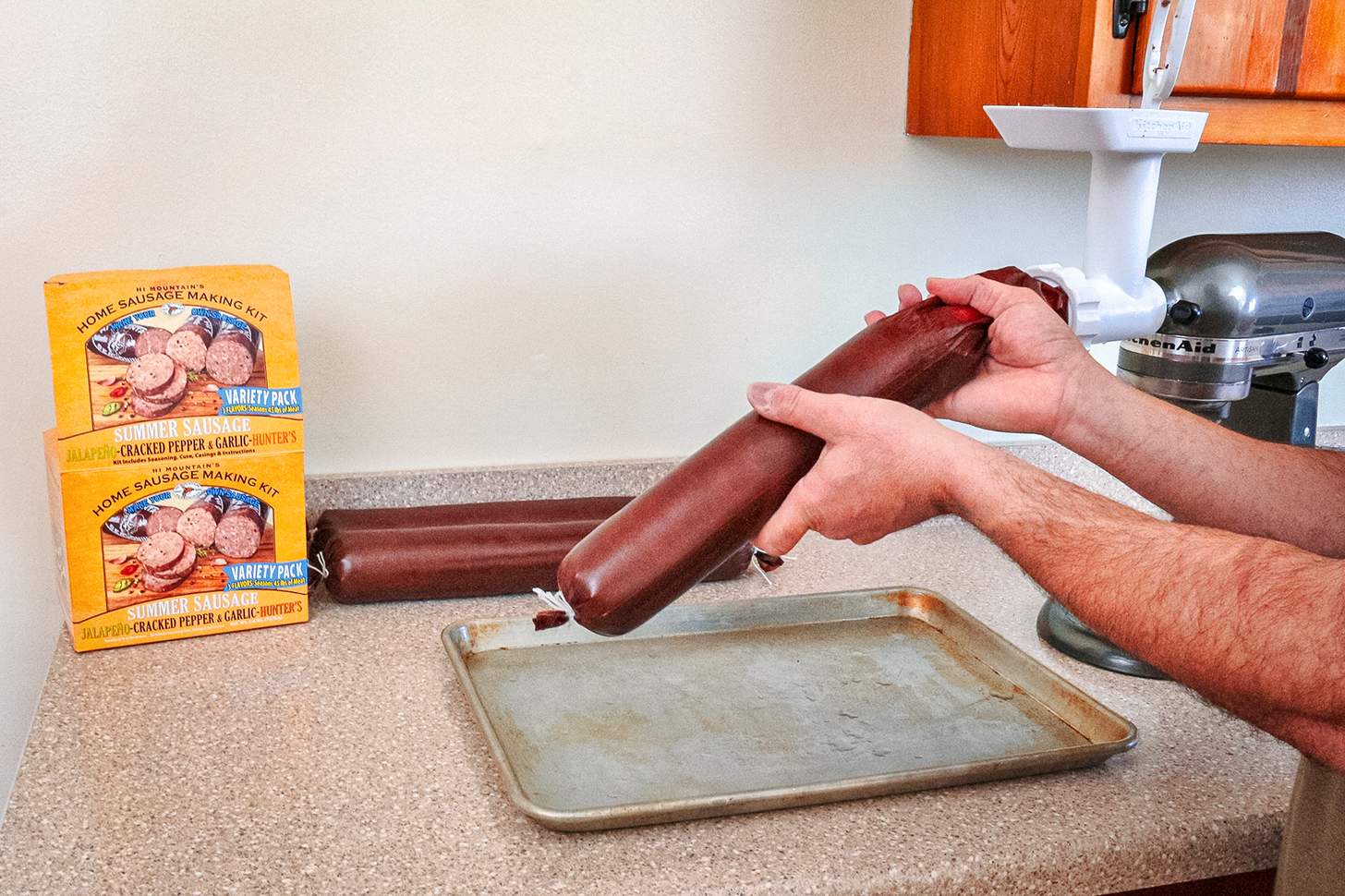 filling a sausage skin