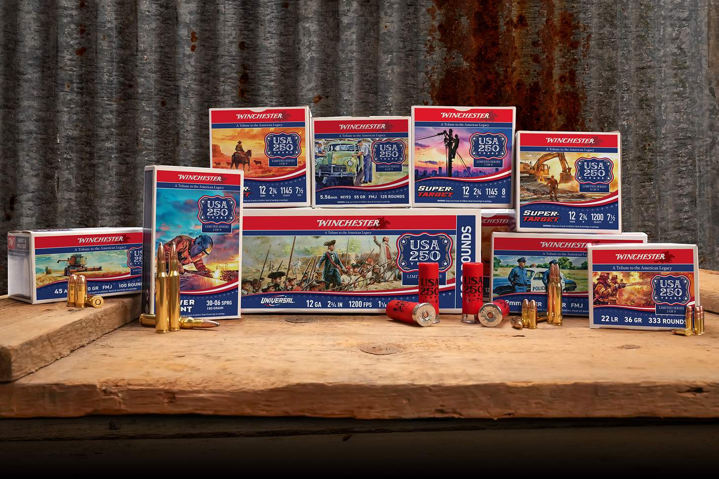 Winchester USA 250th Anniversary Commemorative Ammo Series