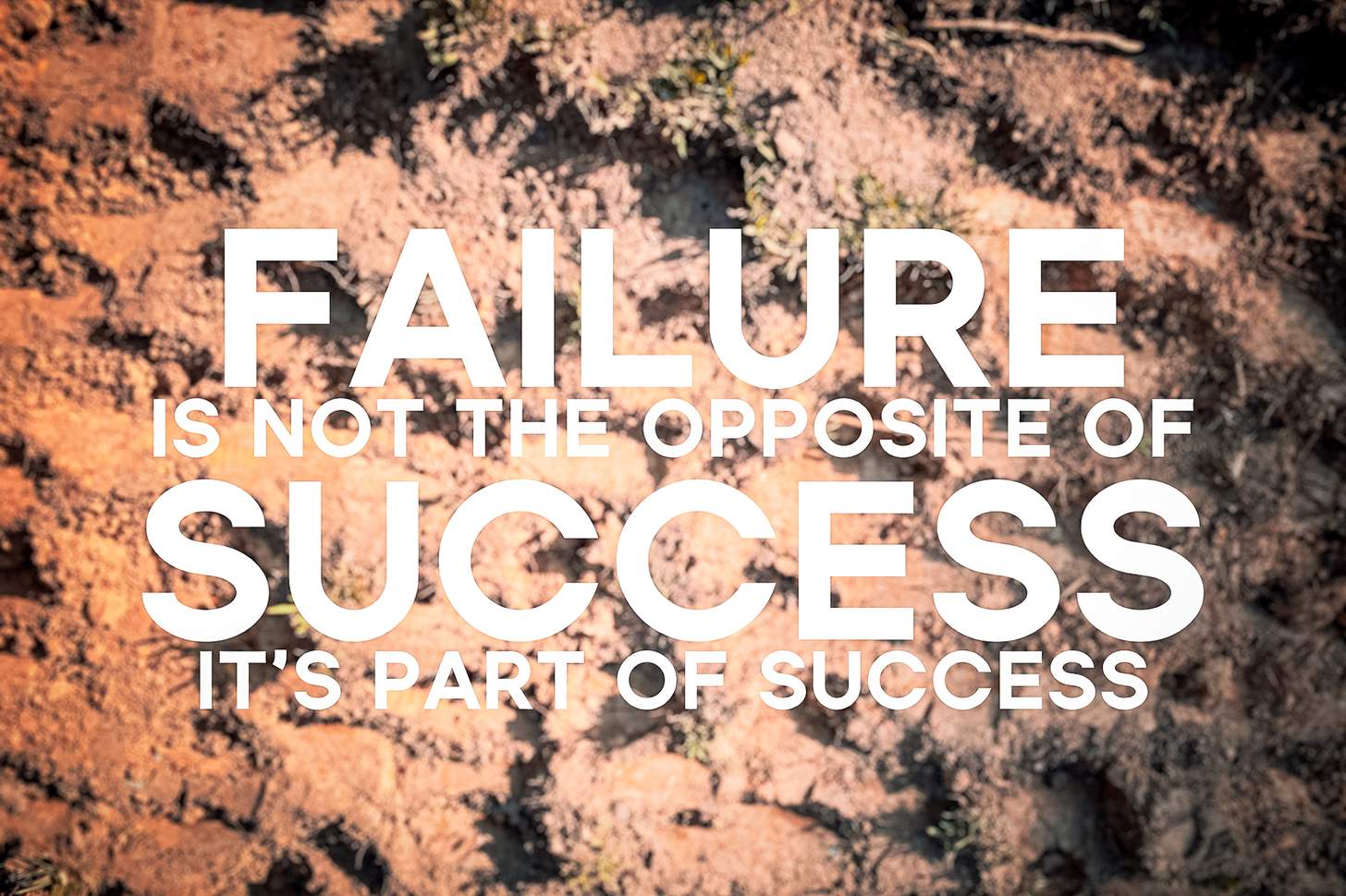 failure is not the opposite of success it's part of success