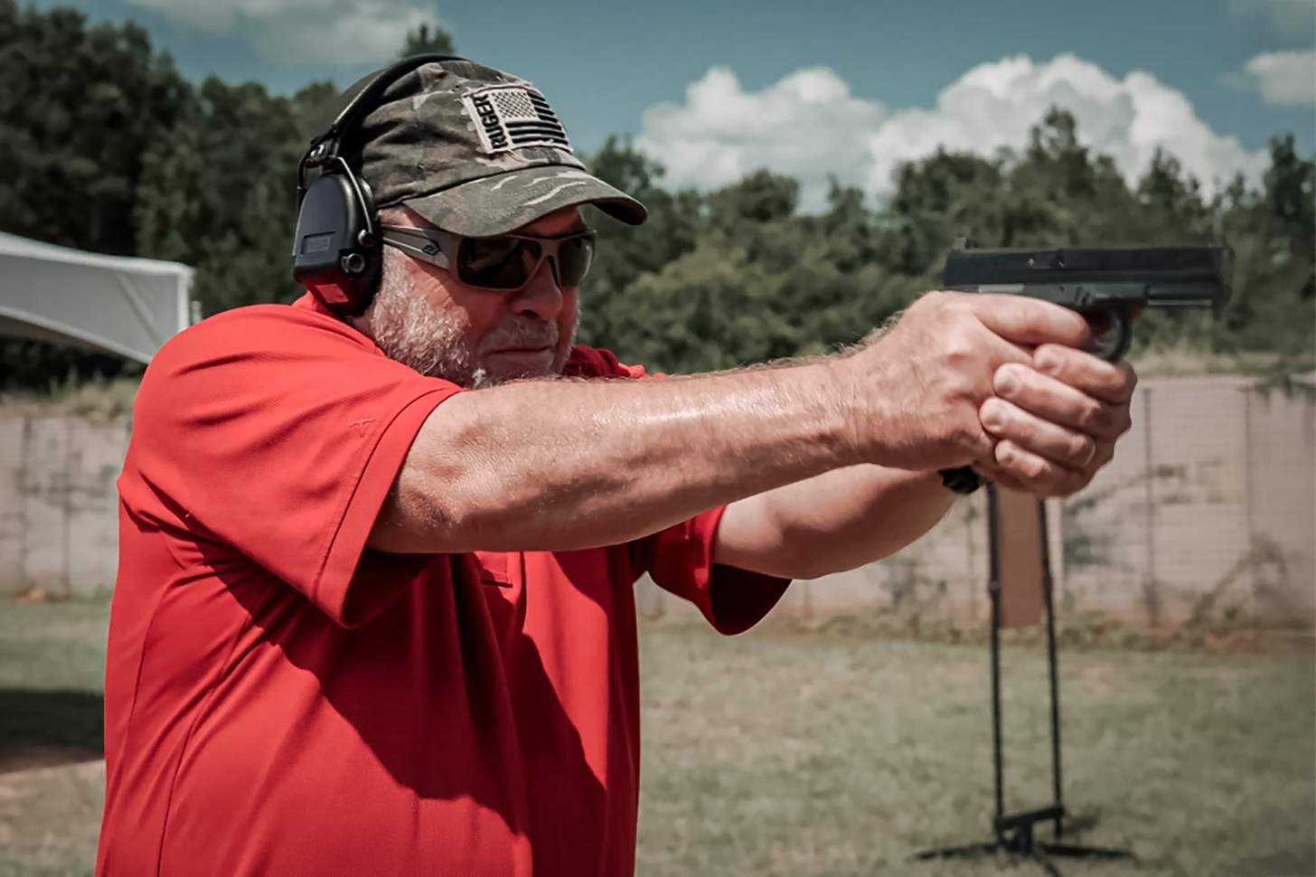 the author at the range