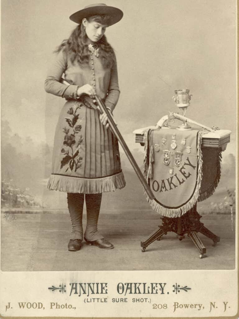 Annie Oakley Little Sure Shot photo in the Bowery, NY