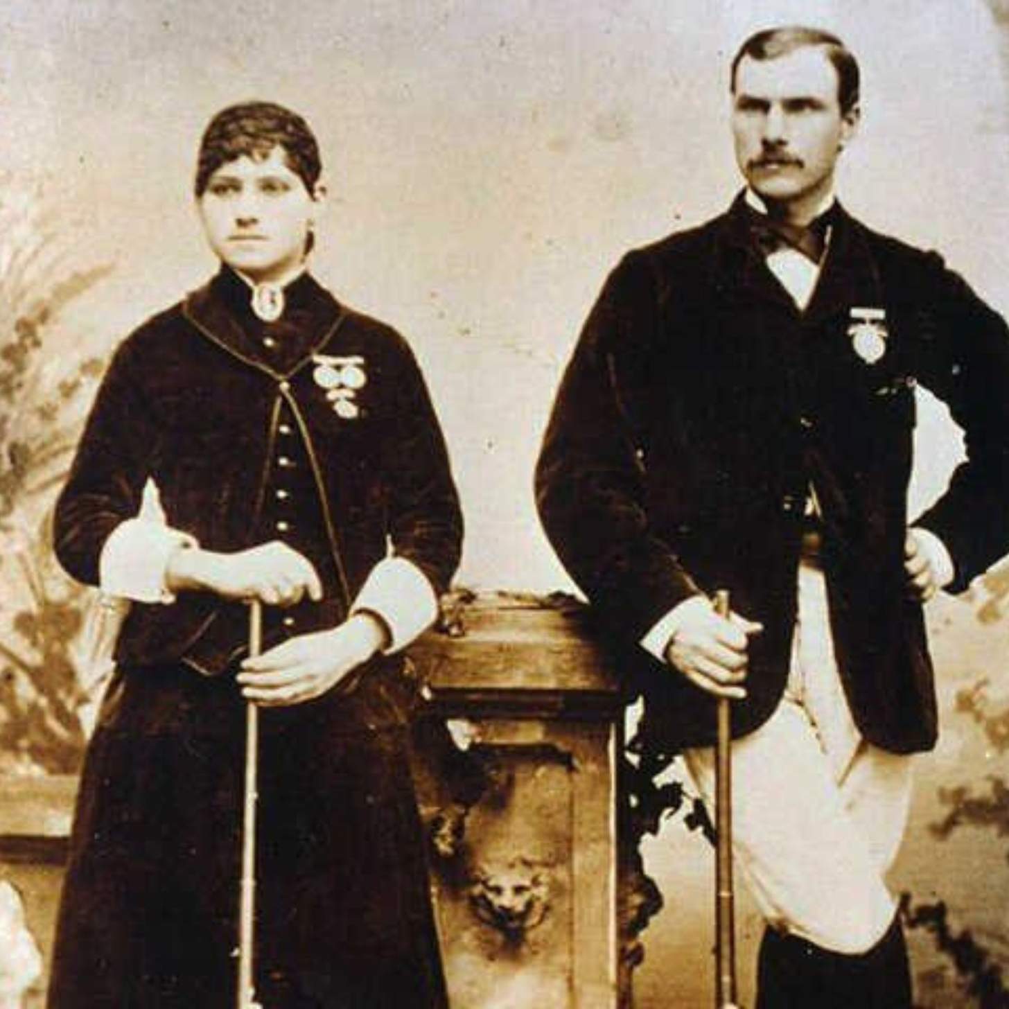 Annie Oakley and Frank Butler. Circus World Museum