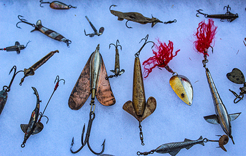 Dan Basore and His Fishing Lures.