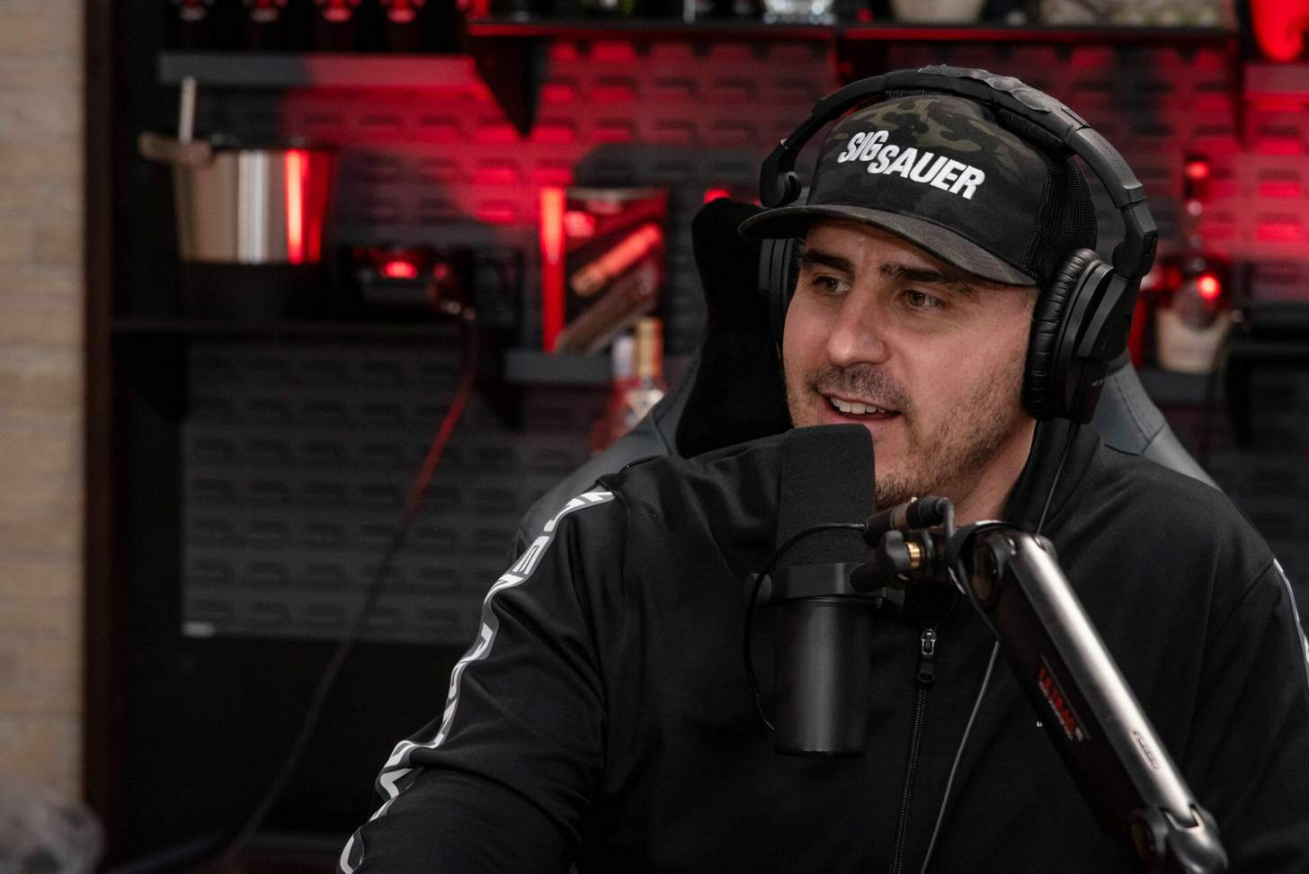 John Bartolo hosting his podcast the 