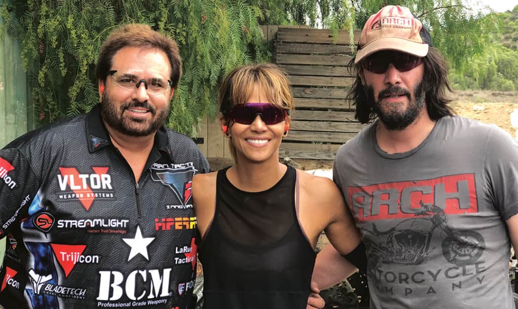 Taran Butler, Halle Berry, and Keanu Reeves Training for John Wick 4