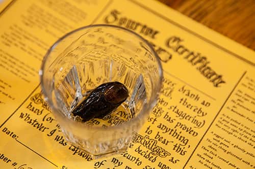 Sourtoe Cocktail glass