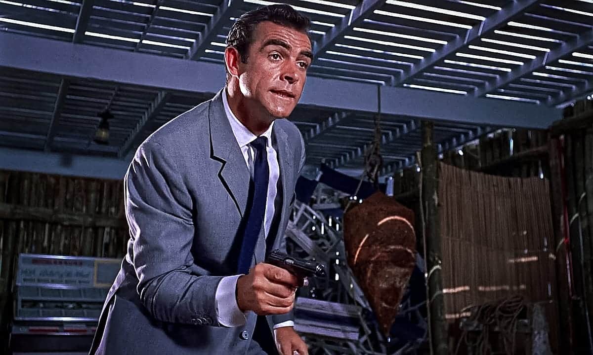 Sean Connery in Dr. No with a Walther PP pistol