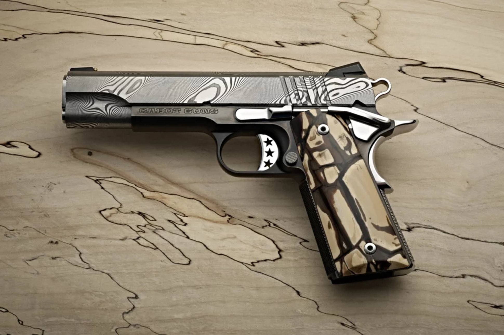 Cabot Guns - The Zebra Damascus 1911