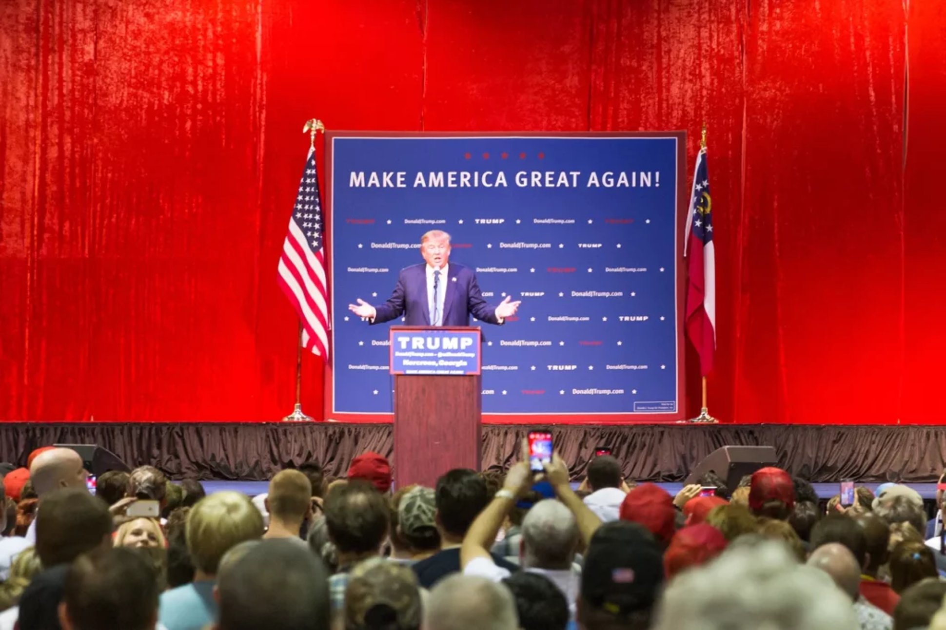 Donald Trump at Make America Great rally