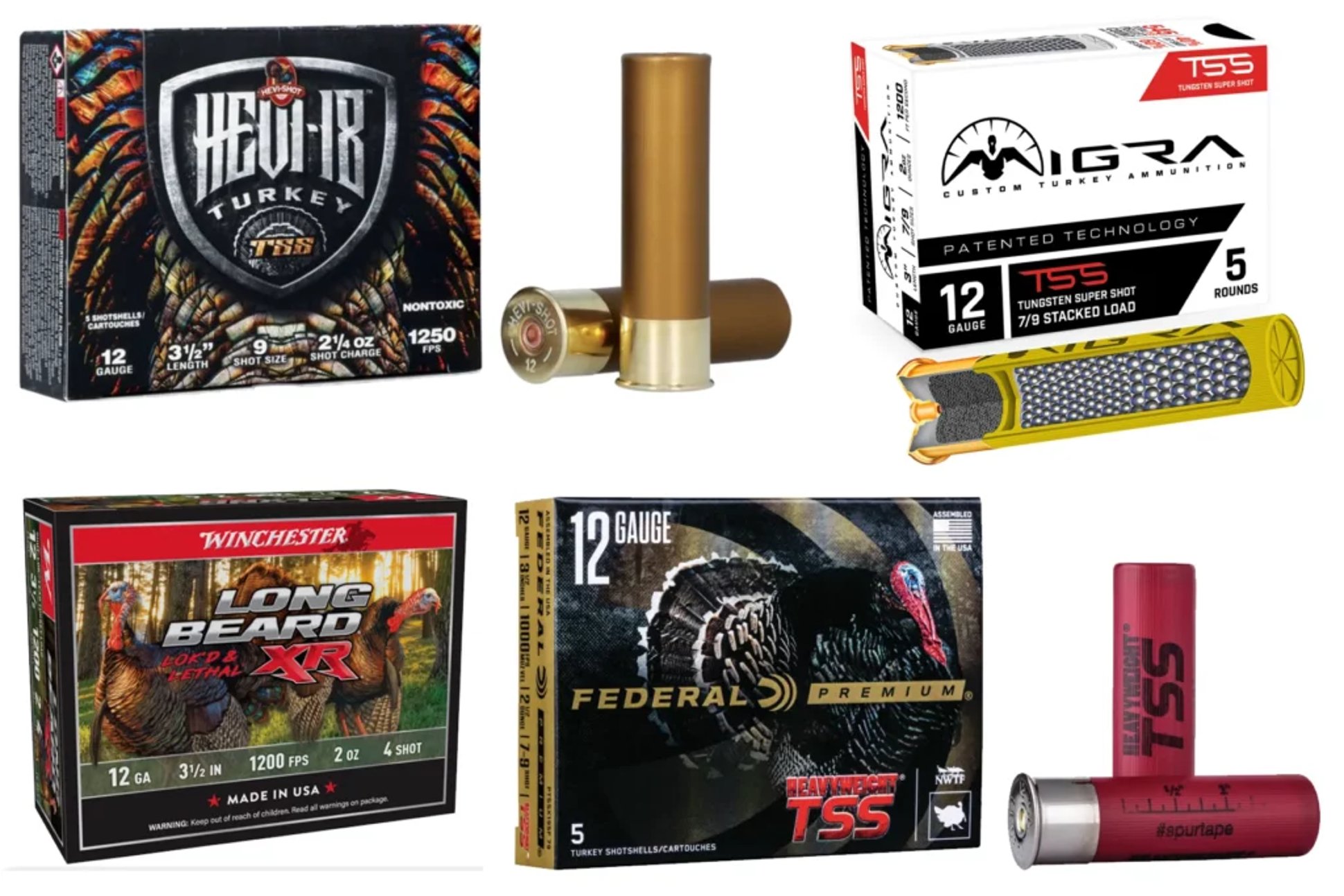 HEVI-18, Migra, Federal Heavyweight TSS, Winchester Long Beard XR