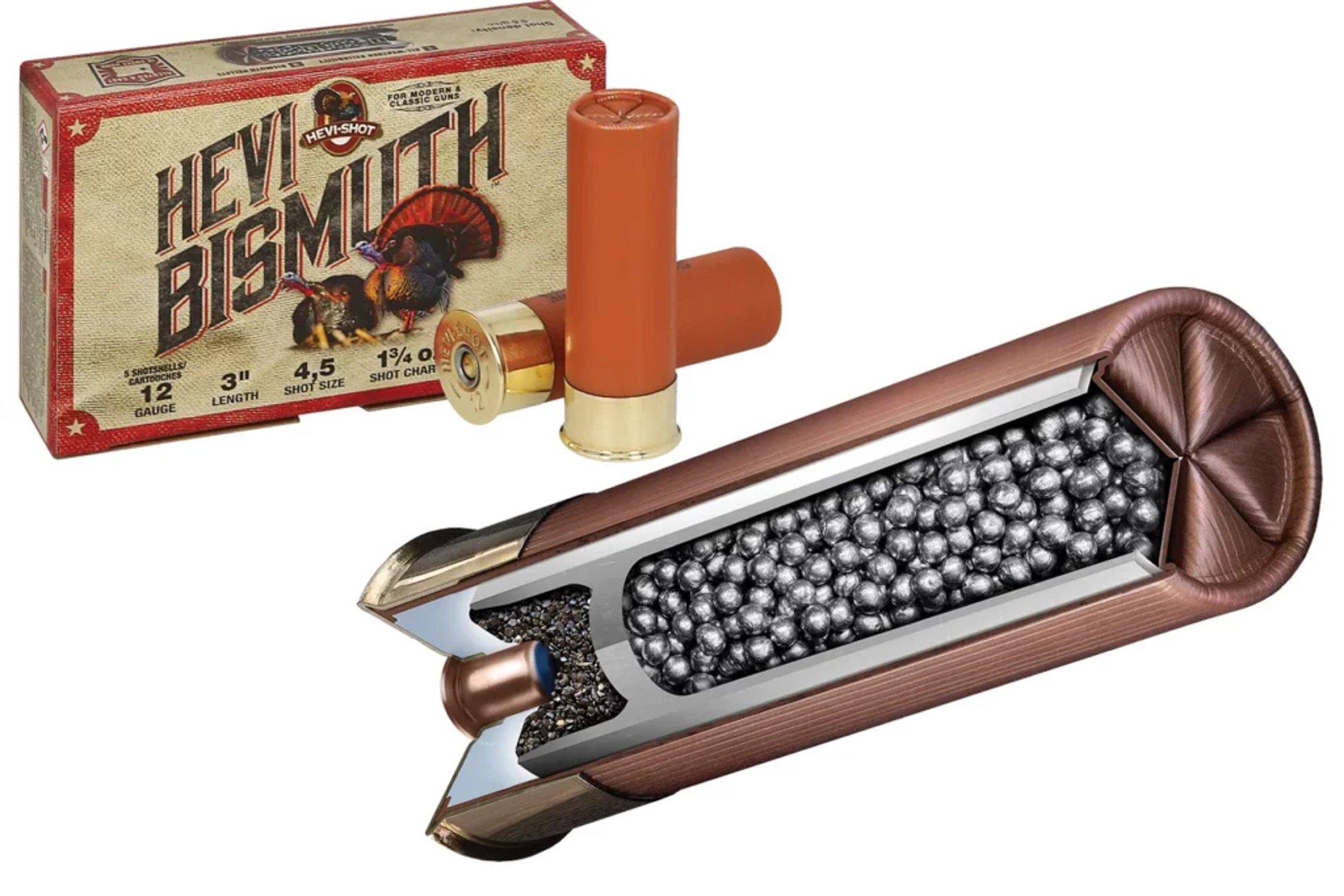 hevi bismuth shotshells design