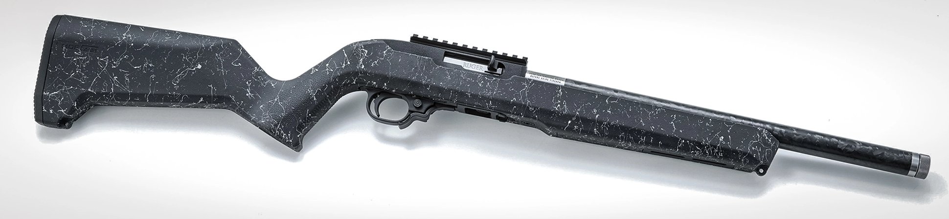 The Ruger 10/22 Carbon Rifle with the Magpul MOE X-22 stock
