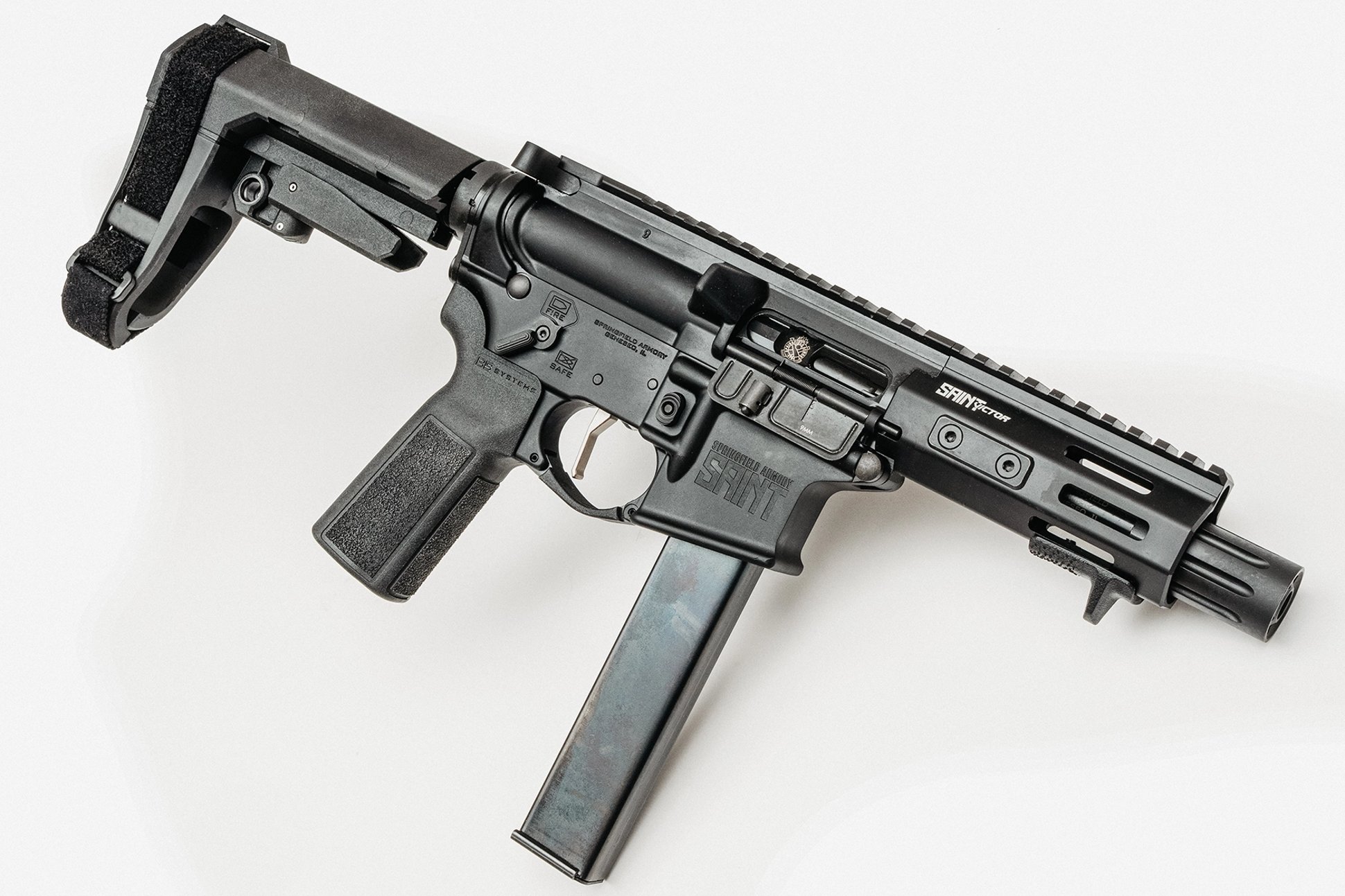 Springfield Armory 9mm Saint Victor pistol in profile