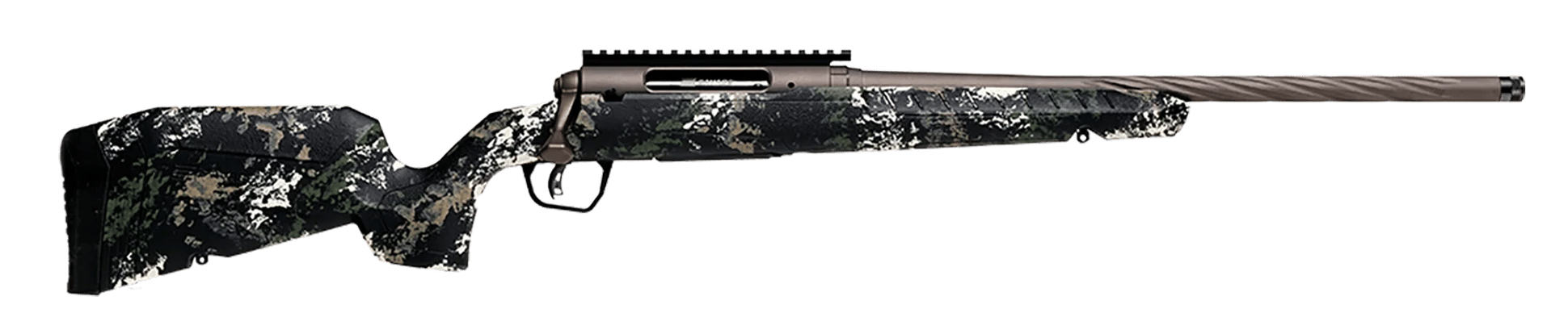 Savage Axis II rifle in forest sp camo